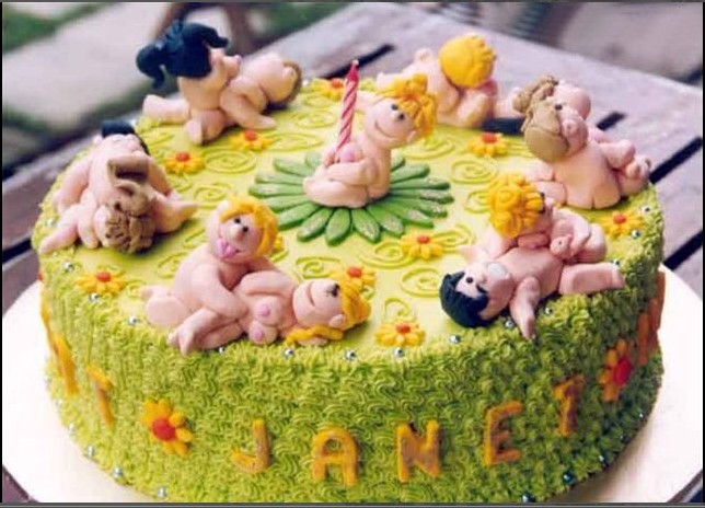可爱的生日蛋糕
