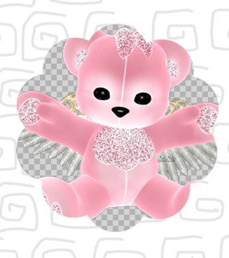 可爱的粉红色熊娃娃